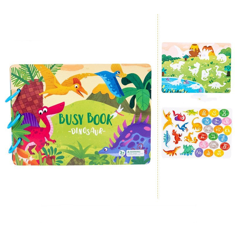 Children's Busy Educational Book with scratches